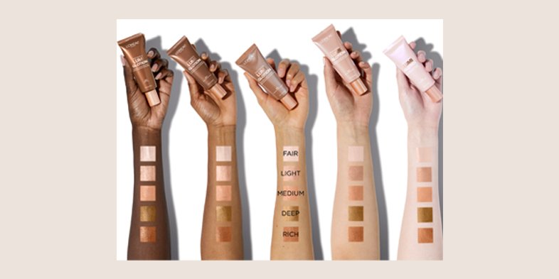 A picture of different Glotion shades